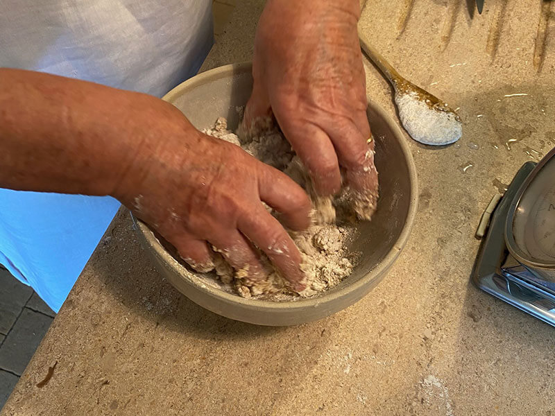 masa quebrada con harina integral