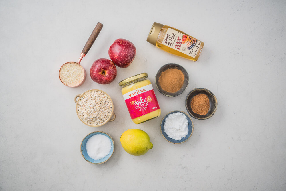 ingredientes crumble de manzana