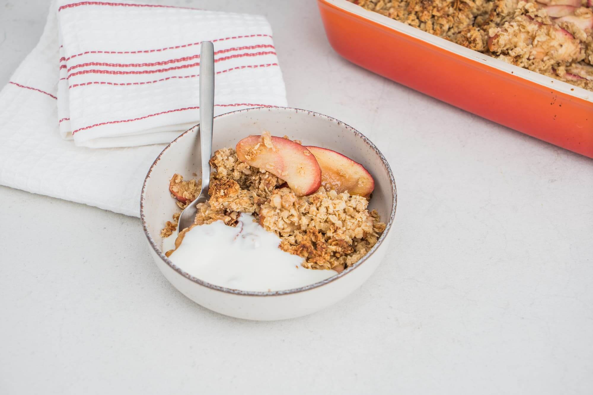 receta crumble manzana